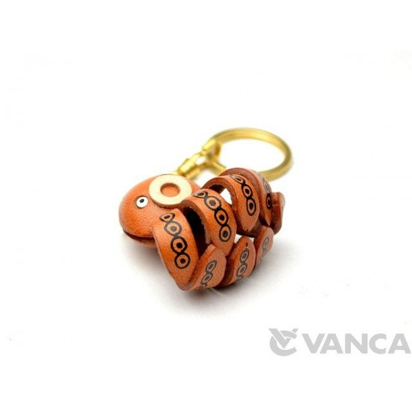 Octopus Leather Keychain(L)