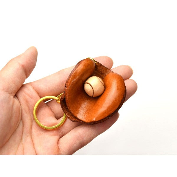 Catcher's mitt Leather Keychain(L)