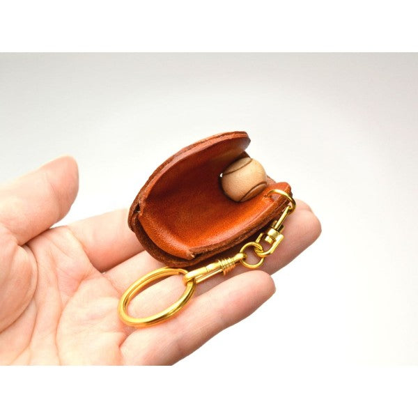 First mitt/lefty Leather Keychain(L)