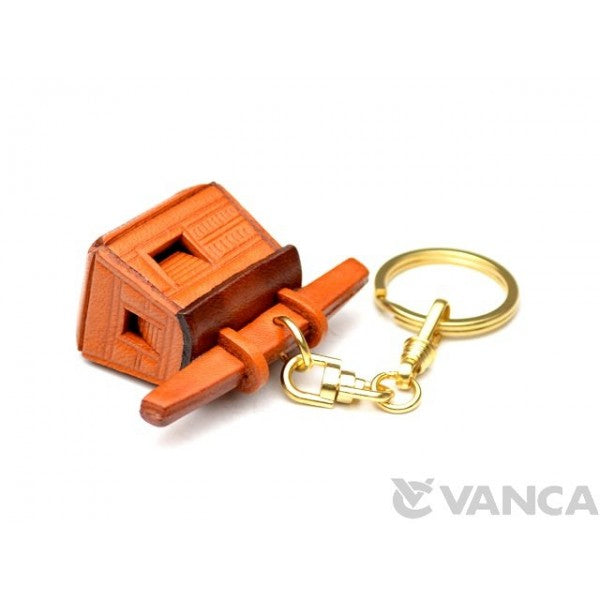 Japanese Palanquin Leather Keychain(L)