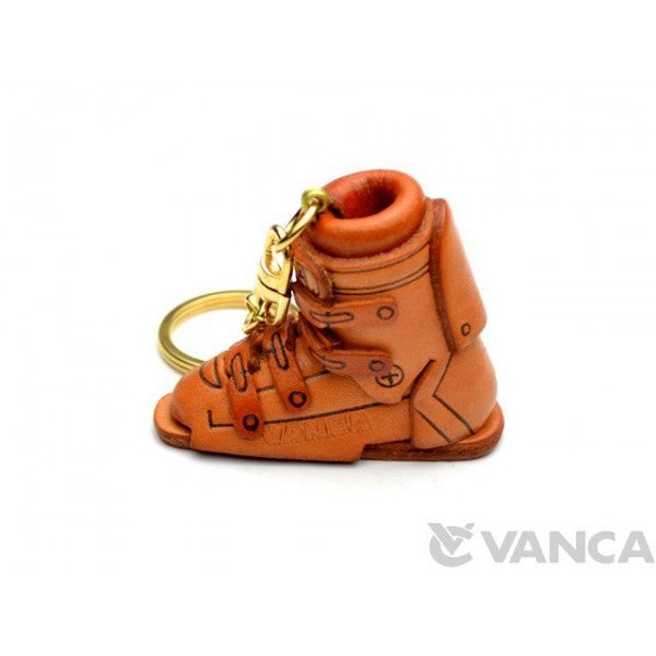 Ski Boot Leather Keychain(L)
