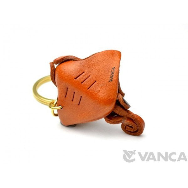 Manta Ray Leather Keychain(L)