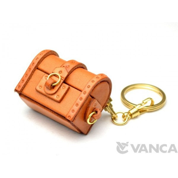 Treasure Chest Leather Keychain(L)