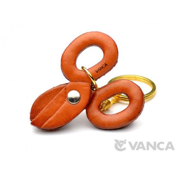 Scissors Leather Keychain(L)