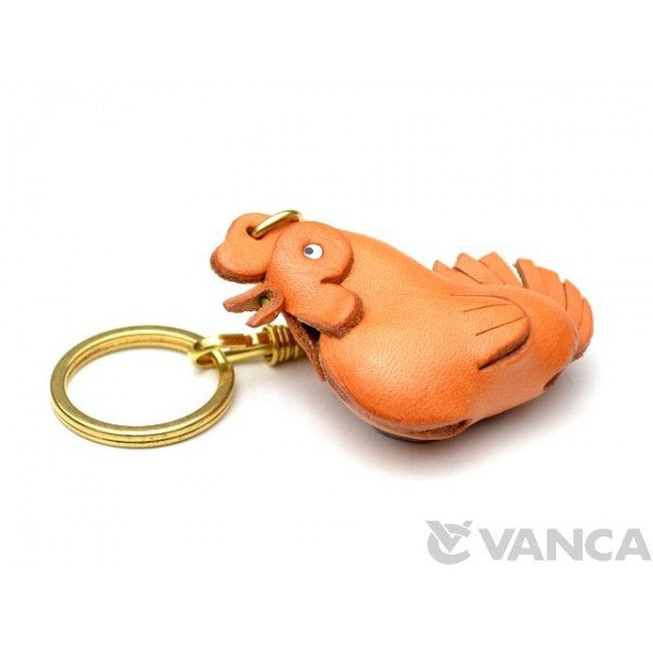 Rooster Leather Keychain(L)