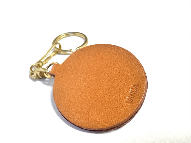 Basketball Leather Plate Keychain