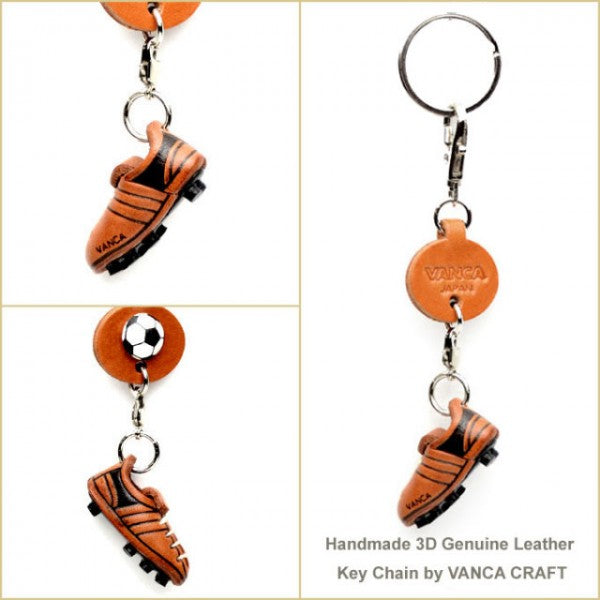Soccer shoe Japanese Leather Keychains Goods