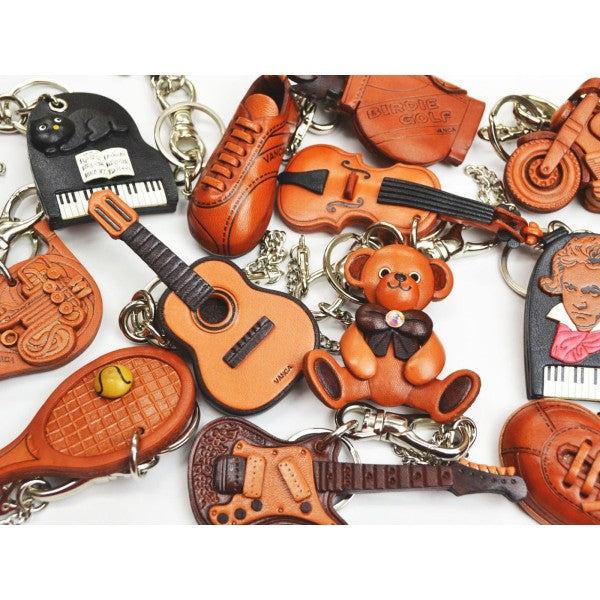 Guitar Handmade Leather Goods/Bag Charm