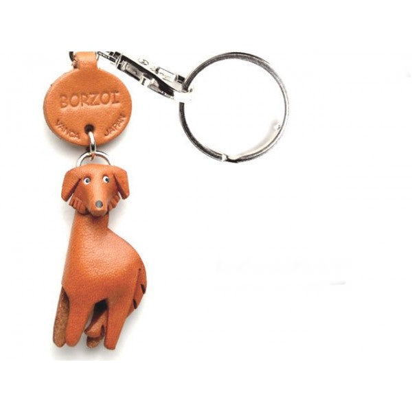 Borzoi Key Chain Borzoi Leather Dog Charm Bookmarker – VANCA CRAFT,