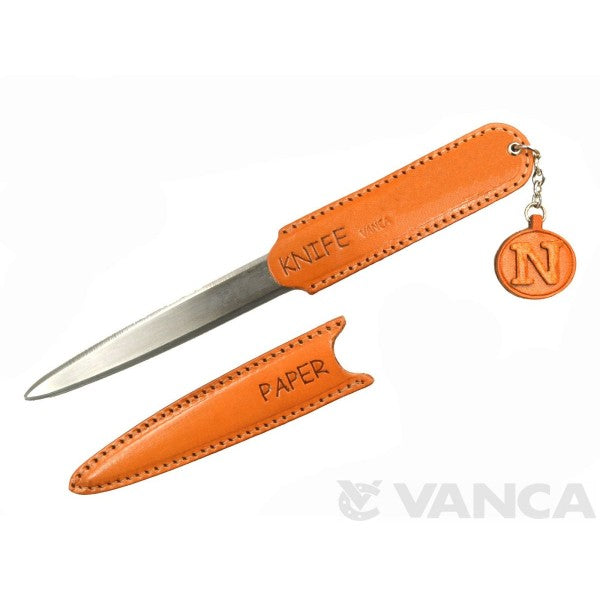 Initial N Leather Paper Knife