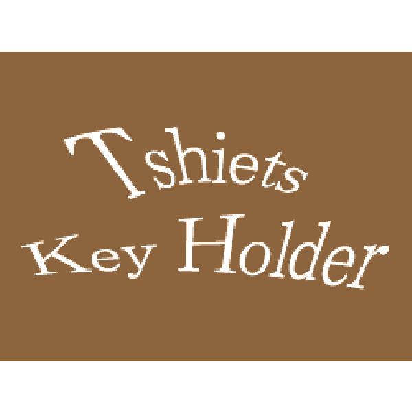 Dog T-shirt Leather Keychain