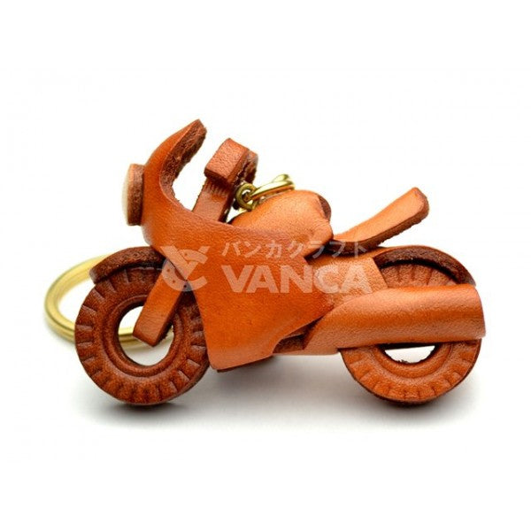 Racing Bike Leather Keychain(L)