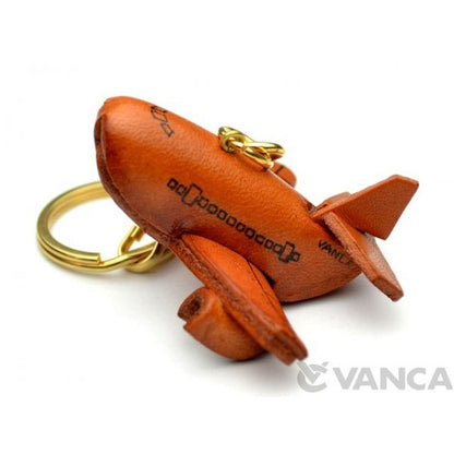 Airplane Leather Keychain(L)