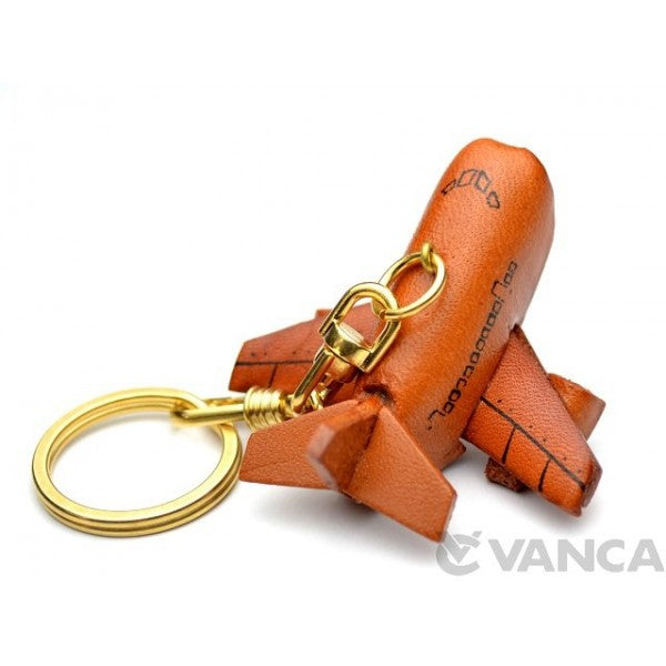 Airplane Leather Keychain(L)