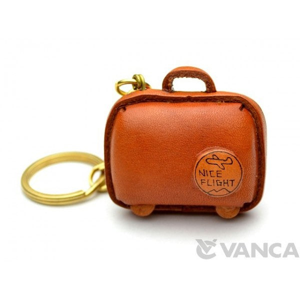 Suitcase Leather Keychain(L)