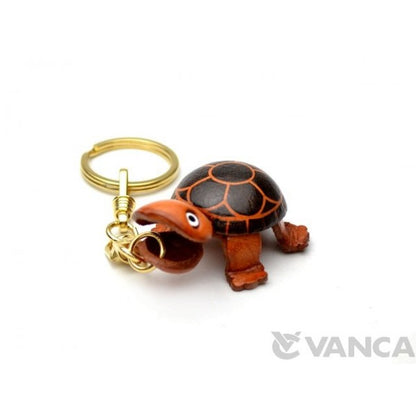 Turtle Leather Keychain(L)