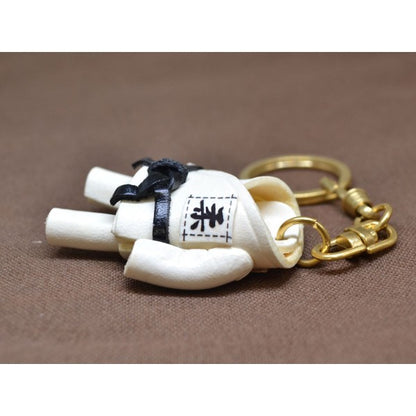 Judo Gi Uniform Leather Keychain(L)