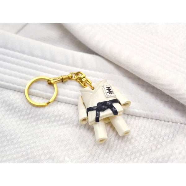 Judo Gi Uniform Leather Keychain(L)