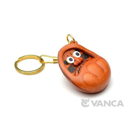 Tumbling Doll Leather Keychain(L)