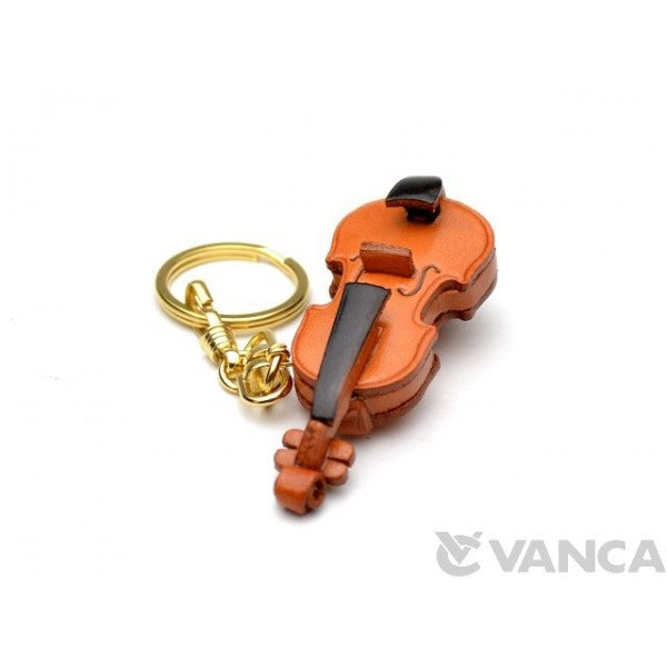 Violin Leather Keychain(L)