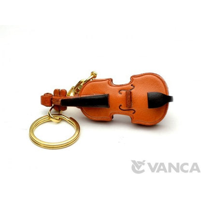 Violin Leather Keychain(L)