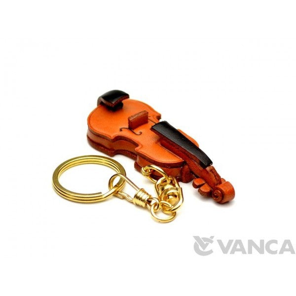 Violin Leather Keychain(L)