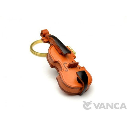 Violin Leather Keychain(L)