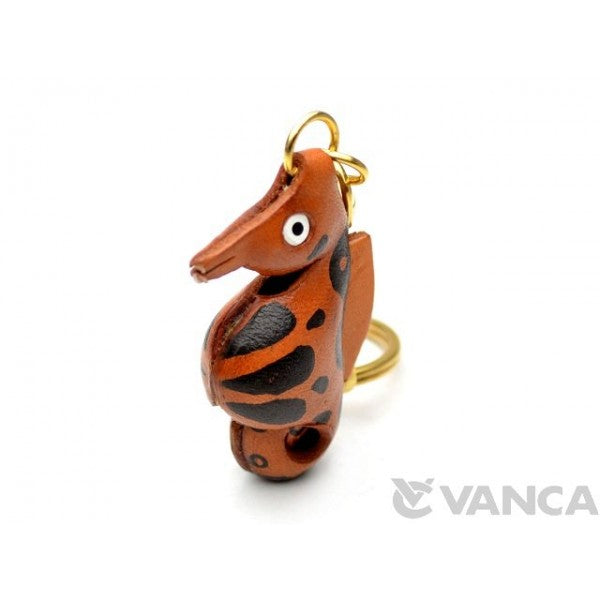 Sea Horse Leather Keychain(L)