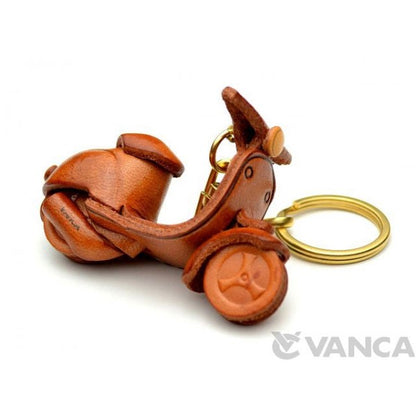 Motor Scooter Leather Keychain(L)