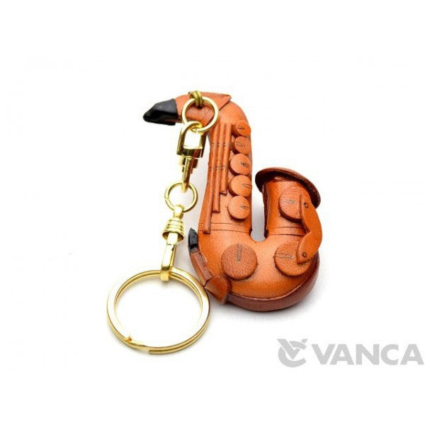 Saxophone Leather Keychain(L)