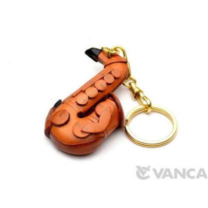 Saxophone Leather Keychain(L)