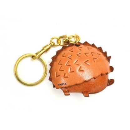 Hedgehog Leather Keychain(L)