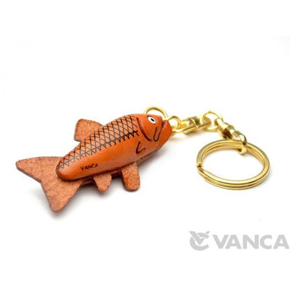 Salmon Leather Keychain(L)