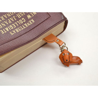 Bichon frise Leather dog Charm Bookmarker