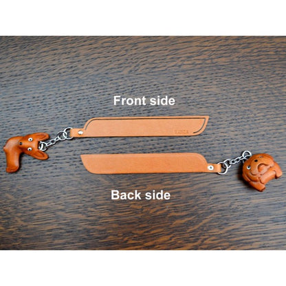 Bichon frise Leather dog Charm Bookmarker