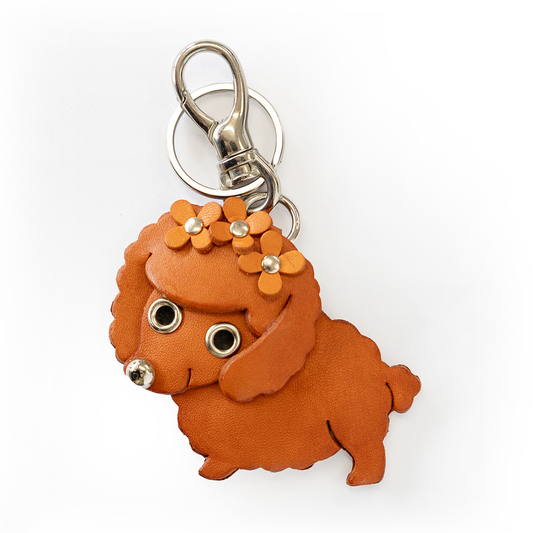 Toy Poodle Handmade Leather Dog/Bag Charm