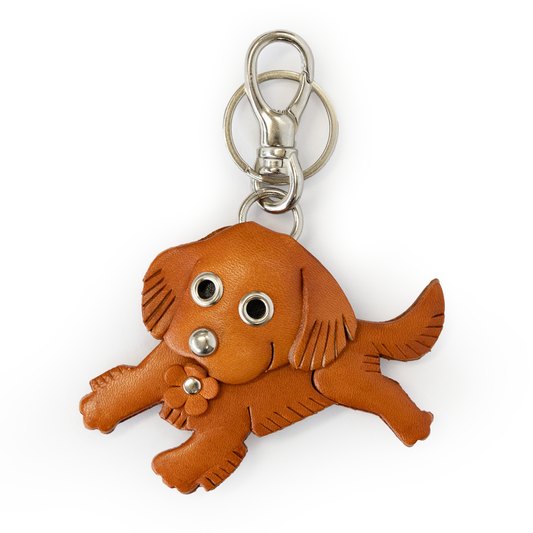 Golden Retriever Handmade Leather Dog/Bag Charm