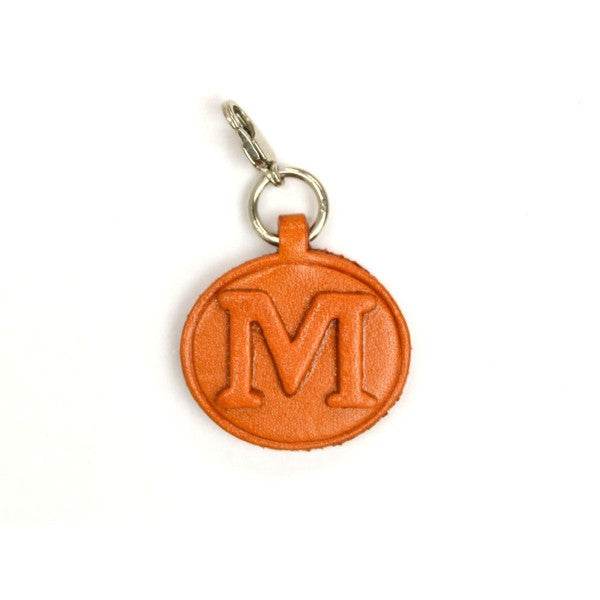 M Leather Alphabet Plate