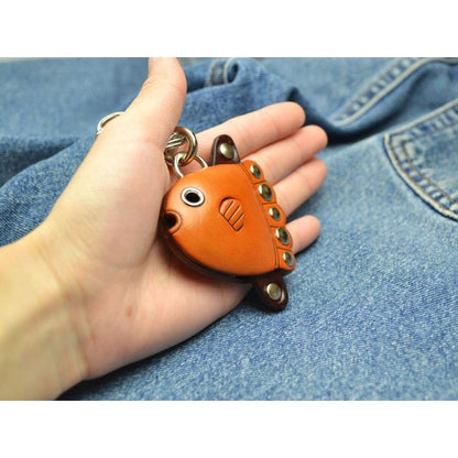 Sun Fish Handmade Leather Fish/Bag Charm