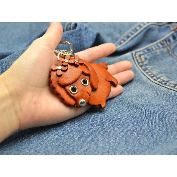 Toy Poodle Handmade Leather Dog/Bag Charm