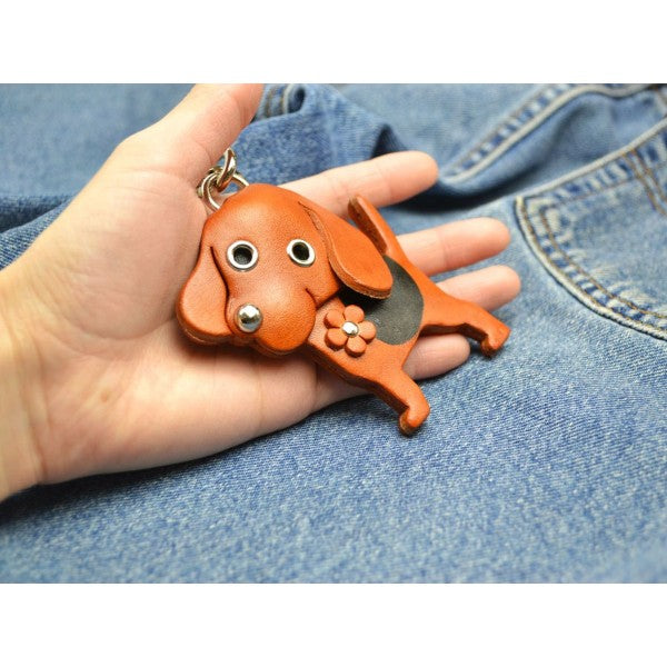 Beagle Handmade Leather Dog/Bag Charm