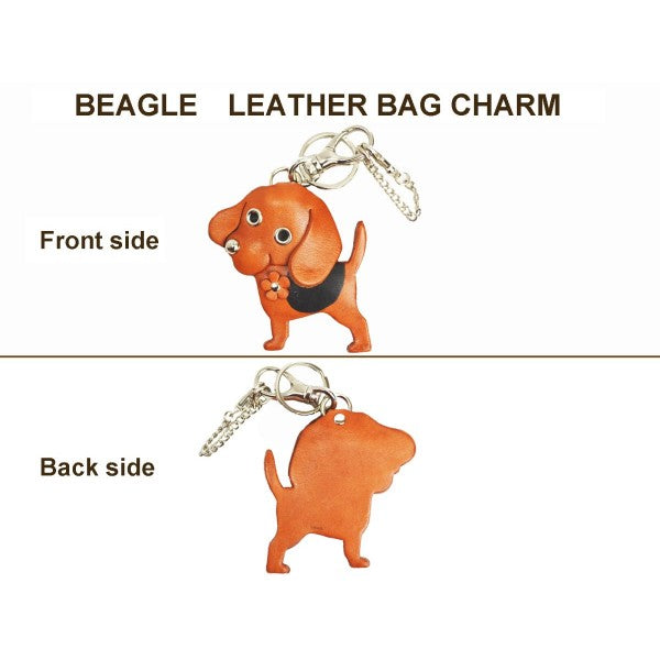 Beagle Handmade Leather Dog/Bag Charm