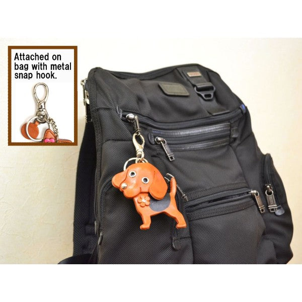 Beagle Handmade Leather Dog/Bag Charm