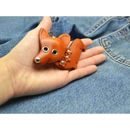 Welsh Corgi Handmade Leather Dog/Bag Charm