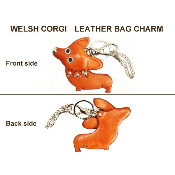 Welsh Corgi Handmade Leather Dog/Bag Charm