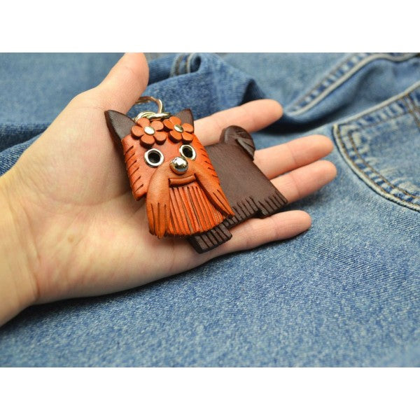 Yorkshire Terrier Handmade Leather Dog/Bag Charm