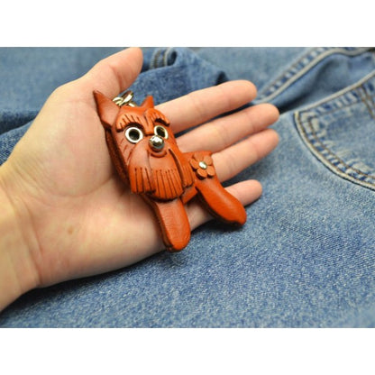 Schnauzer Handmade Leather Dog/Bag Charm