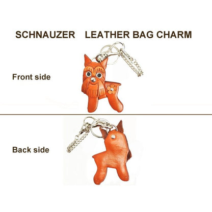 Schnauzer Handmade Leather Dog/Bag Charm