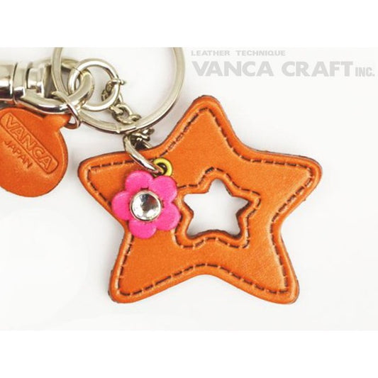 Symbols  "Star" Leather Keychain Bag Charm