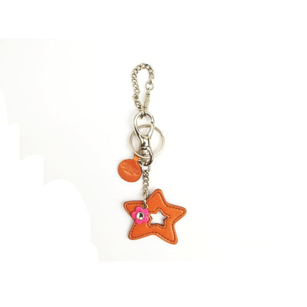 Symbols  "Star" Leather Keychain Bag Charm